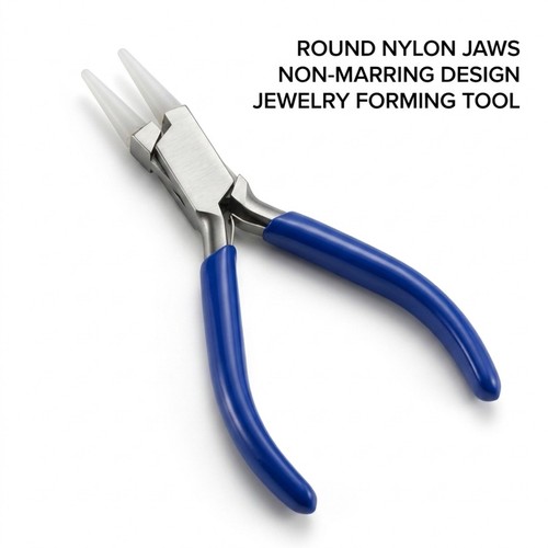 Round nose plier nylon jaws - nose,