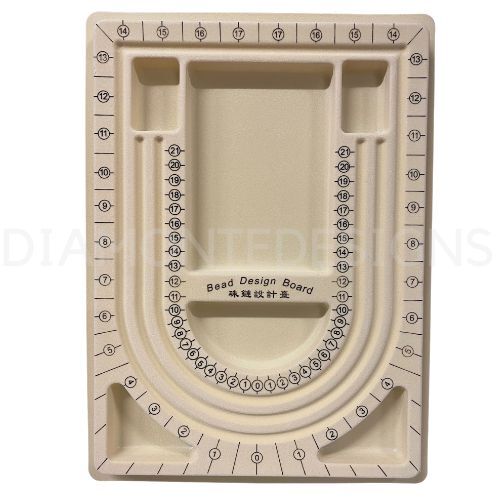 Cream design flocked - cream, bead
