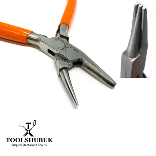 Round concave nose pliers - nose,