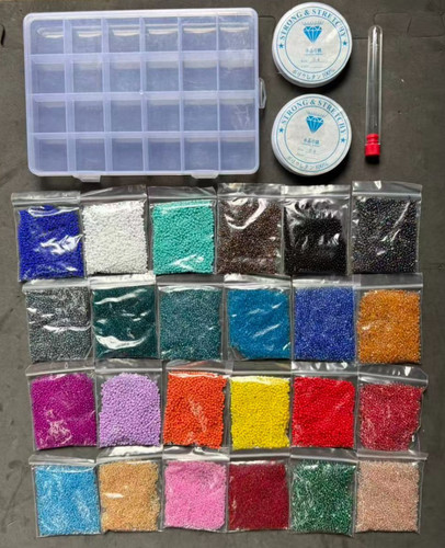 Bunch crystals beads - of,