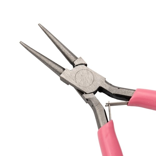 Pink round nose pliers - nose, tools