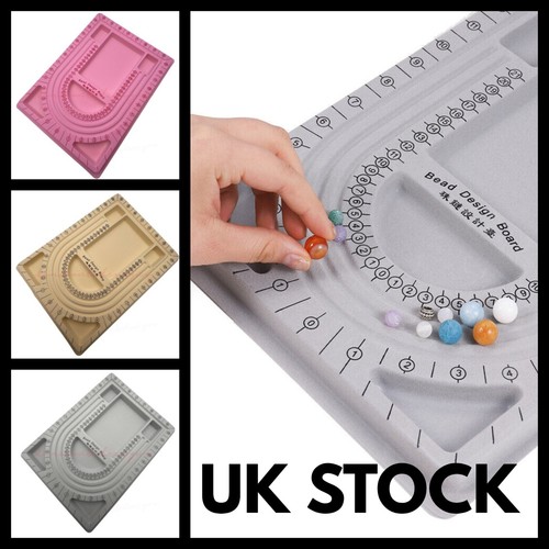 Pink grey beading - pink, board