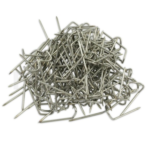 100 silver pins - u,